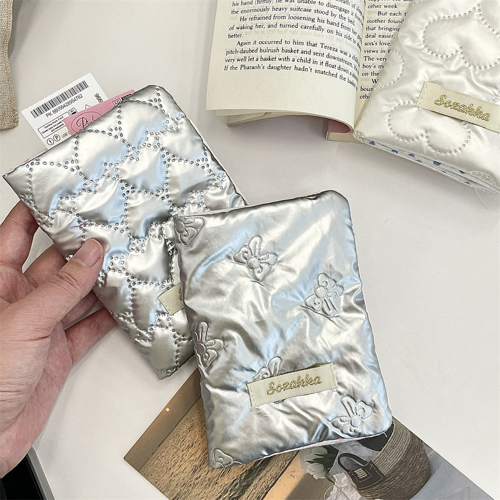 Bow shaped passport holder with multifunctional storage for international travel tickets and documents