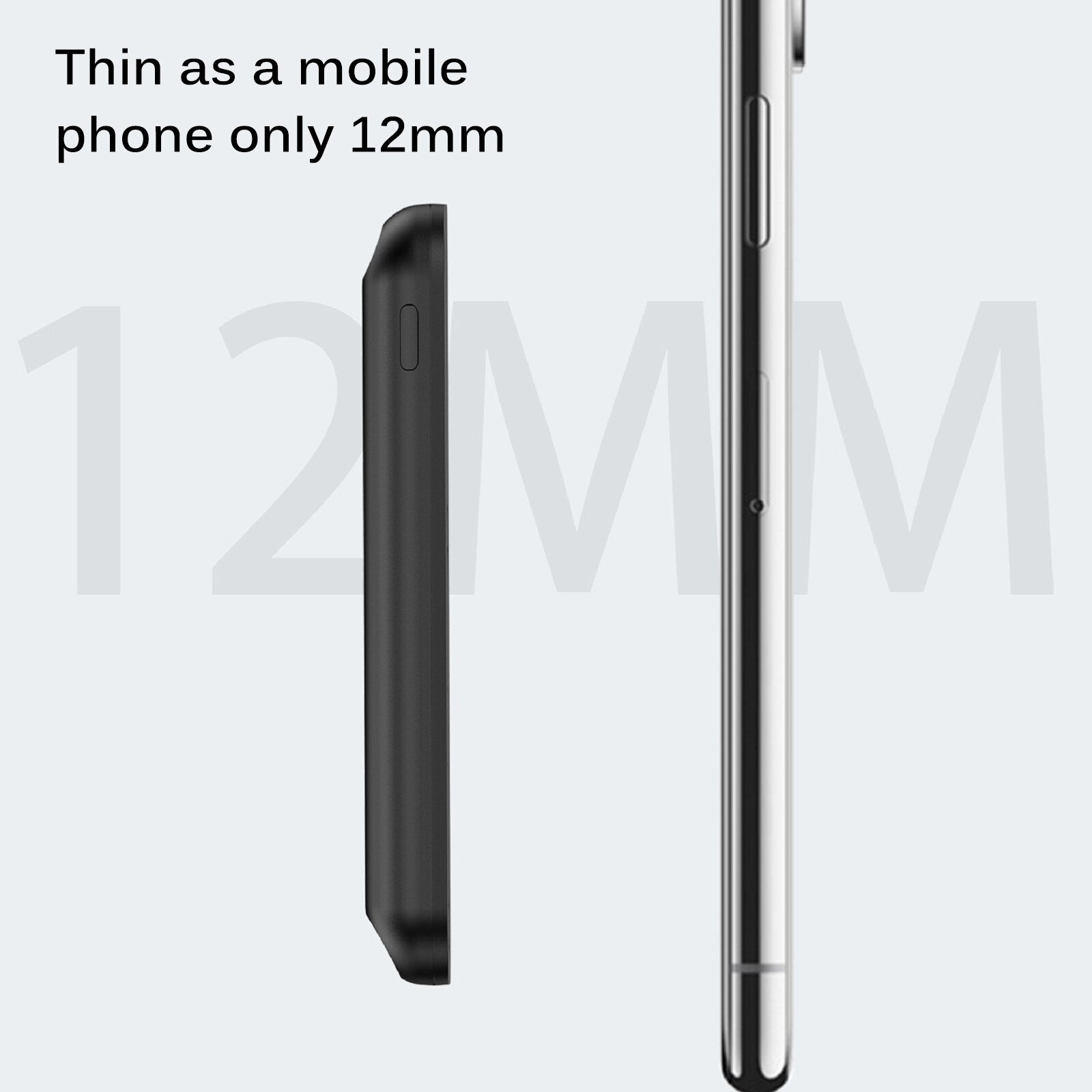 Built-In N52 Magnet Power Bank 5000mAh Portable Charging LED External Battery PowerBank 5000 MAh 